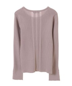 earth music&ecology パール＆ビジュースリーブプルオーバー