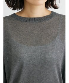 Green Parks ・ＥＬＥＮＣＡＲＥ　ＤＵＥバックパールシアー５分ニット