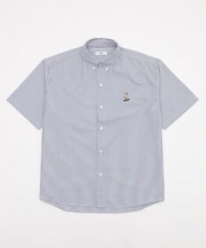 WEGO 【ユニセックス着用ITEM/MLサイズ展開】オックスフォードワンポイントシャツ（SS）