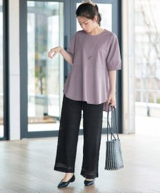 Tiaclasse 総レースワイドパンツ