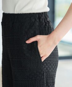 Tiaclasse 総レースワイドパンツ