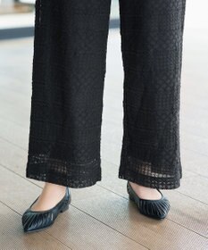Tiaclasse 総レースワイドパンツ