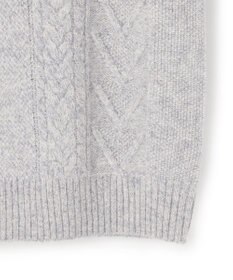 J.PRESS MEN ウール×カシミヤの上質素材【Cash Lamb's Wool】ケーブルクルーネック ニット_25年モデル