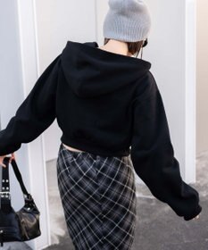 WEGO 【あったか】裏起毛Wジップショートパーカー