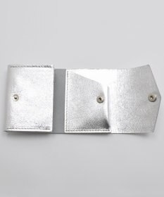 blancle メタリックレザー 三つ折りウォレット