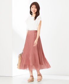 ANY SIS S 袖モチーフレース カットソー