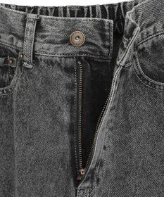 earth music&ecology 裾レースデニムパンツ