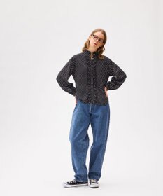 LENO POLKA DOTT BLOUSE / ドットブラウス