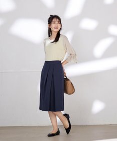 Tiaclasse 【ダブルクロス・洗える】アシメタックスカート