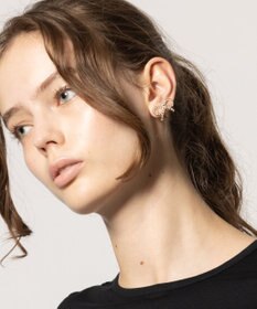 TOCCA GLITTER RIBBON EARRINGS イヤリング