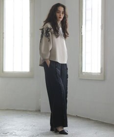 Green Parks ■ＥＳＣＡＲ　リボンコード刺繍プルオーバー