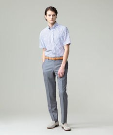 J.PRESS MEN 酷暑の清潔感もこれ一枚で【吸水速乾 / 抗菌防臭 / 防シワ】【J.PRESS OXFORD JERSEY】カノコインレイストライプ 半袖シャツ / B.D.