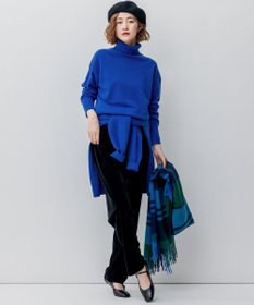 23区 L 【洗える】ベロアスムース ドロスト パンツ