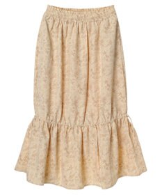 earth music&ecology フラワーティアードテックスカート