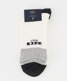 23区GOLF 【MEN】カラーブロック ハーフソックス