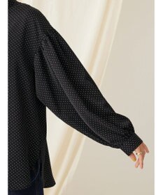 CRAFT STANDARD BOUTIQUE ピコフリルドットブラウス