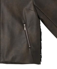 YECCA VECCA バックフリルライダースジャケット