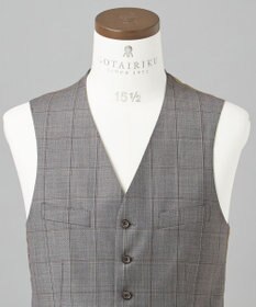 GOTAIRIKU 【DORMEUIL】AMADEUS365 3ピーススーツ （グレーチェック）