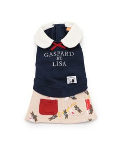 PET PARADISE 犬の服 犬 服 秋冬 リサとガスパール スカート つなぎ 【小型犬】 青ポケット