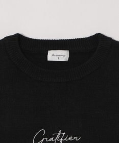 WEGO 【ユニセックス着用ITEM/SMLサイズ展開】アクセ付きワンポイントニットプルオーバー