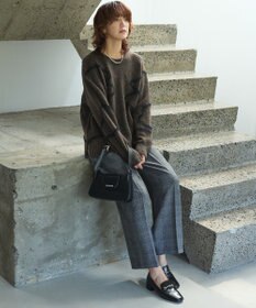 AMERICAN HOLIC ニュアンスライン柄ニットプルオーバー