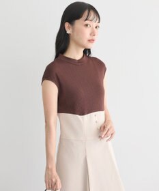 earth music&ecology フロントボタンドッキングワンピース