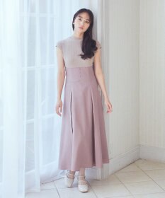 earth music&ecology フロントボタンドッキングワンピース