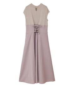 earth music&ecology フロントボタンドッキングワンピース