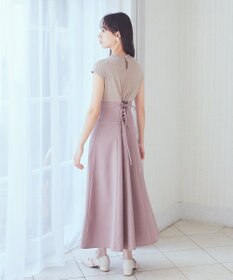 earth music&ecology フロントボタンドッキングワンピース