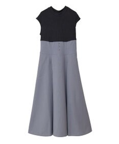 earth music&ecology フロントボタンドッキングワンピース