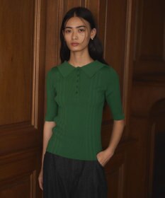 CRAFT STANDARD BOUTIQUE 半袖２ｗａｙリブポロニット