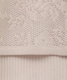 YECCA VECCA 【2点SET】インナーセットレース柄カーディガン