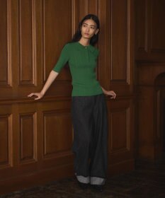 CRAFT STANDARD BOUTIQUE 半袖２ｗａｙリブポロニット