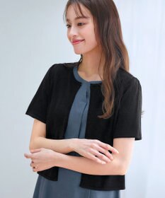 Tiaclasse L 【新色追加・洗える・UVケア・接触冷感】サマーニット半袖カーディガン