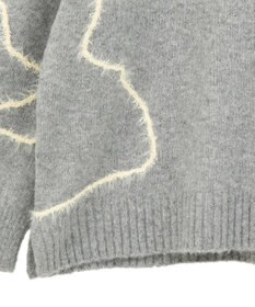 AMERICAN HOLIC ニュアンスライン柄ニットプルオーバー