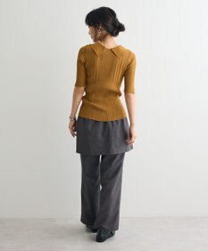 CRAFT STANDARD BOUTIQUE 半袖２ｗａｙリブポロニット