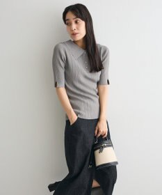 CRAFT STANDARD BOUTIQUE 半袖２ｗａｙリブポロニット