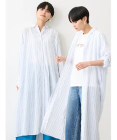 AMERICAN HOLIC 丈違いラメストライプワンピース