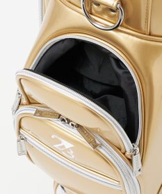 23区GOLF 【UNISEX】エレガントエナメルキャディバッグ　キャスター付きで移動もラクチン