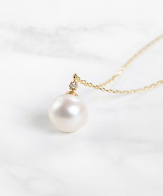 TOCCA 【WEB限定】NOBLE PEARL NECKLACE K10淡水パール ダイヤモンド ネックレス