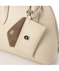 UNBILLION カシュカシュ cachecache / ポーチ付きシェル型ボストン