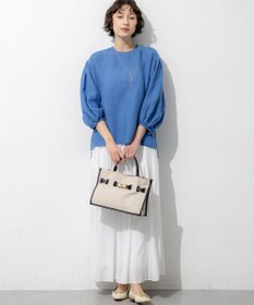 23区 【先行予約】LIBECOリネン ボリュームスリーブ ブラウス