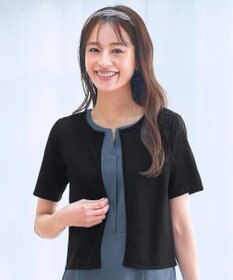 Tiaclasse L 【新色追加・洗える・UVケア・接触冷感】サマーニット半袖カーディガン