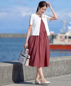 Tiaclasse L 【新色追加・洗える・UVケア・接触冷感】サマーニット半袖カーディガン