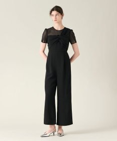 GRACE CONTINENTAL ドレープリボンサロペット