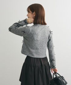 Green Parks ・ＡＮＤＳＥＡＲＣＨ　メニーリボンニットカーディガン