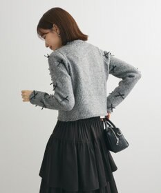 Green Parks ・ＡＮＤＳＥＡＲＣＨ　メニーリボンニットカーディガン