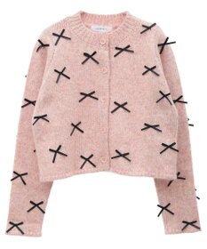 Green Parks ・ＡＮＤＳＥＡＲＣＨ　メニーリボンニットカーディガン