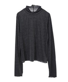 earth music&ecology シアーラメハイネックプルオーバー