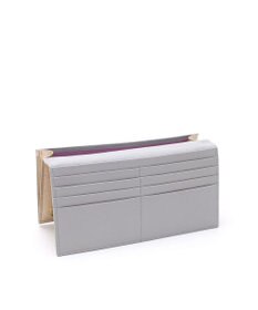 A.D.M.J. 【牛革】イタリアンレザークラックメタルロングウォレット